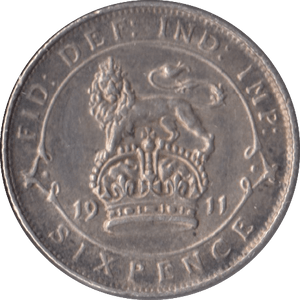 1911 SIXPENCE ( EF ) - Sixpence - Cambridgeshire Coins