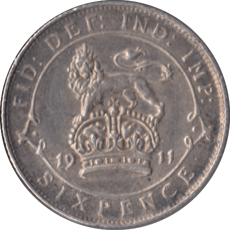 1911 SIXPENCE ( EF ) - Sixpence - Cambridgeshire Coins