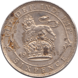 1911 SIXPENCE ( EF ) - Sixpence - Cambridgeshire Coins