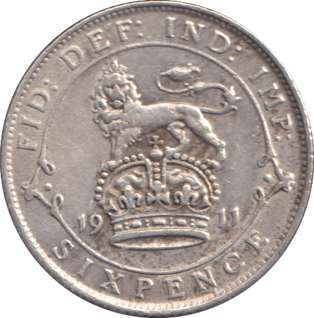 1911 SIXPENCE ( FINE ) - SIXPENCE - Cambridgeshire Coins