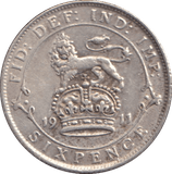 1911 SIXPENCE ( FINE ) - SIXPENCE - Cambridgeshire Coins