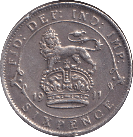 1911 SIXPENCE ( GF ) - SIXPENCE - Cambridgeshire Coins