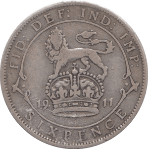 1911 SIXPENCE ( GF ) - SIXPENCE - Cambridgeshire Coins