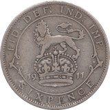 1911 SIXPENCE ( GF ) - SIXPENCE - Cambridgeshire Coins