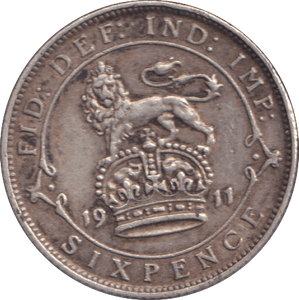 1911 SIXPENCE ( GF ) - SIXPENCE - Cambridgeshire Coins