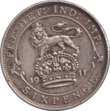 1911 SIXPENCE ( GF ) - SIXPENCE - Cambridgeshire Coins