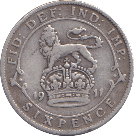 1911 SIXPENCE ( GF ) - SIXPENCE - Cambridgeshire Coins