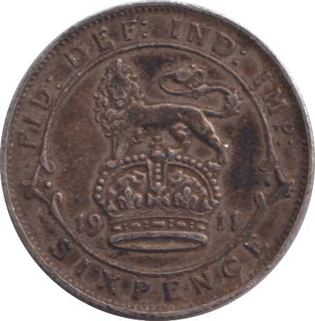 1911 SIXPENCE ( GVF ) - SIXPENCE - Cambridgeshire Coins