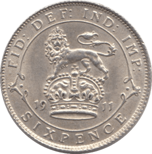 1911 SIXPENCE ( UNC ) - SIXPENCE - Cambridgeshire Coins