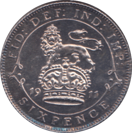 1911 SIXPENCE ( UNC ) - SIXPENCE - Cambridgeshire Coins