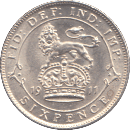 1911 SIXPENCE ( UNC ) - SIXPENCE - Cambridgeshire Coins