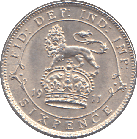 1911 SIXPENCE ( UNC ) - SIXPENCE - Cambridgeshire Coins
