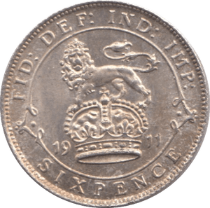 1911 SIXPENCE ( UNC ) - Sixpence - Cambridgeshire Coins