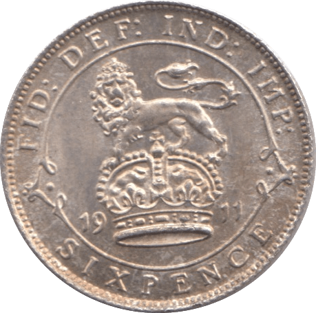 1911 SIXPENCE ( UNC ) - Sixpence - Cambridgeshire Coins