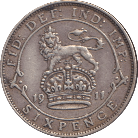 1911 SIXPENCE ( VF ) - SHILLING - Cambridgeshire Coins