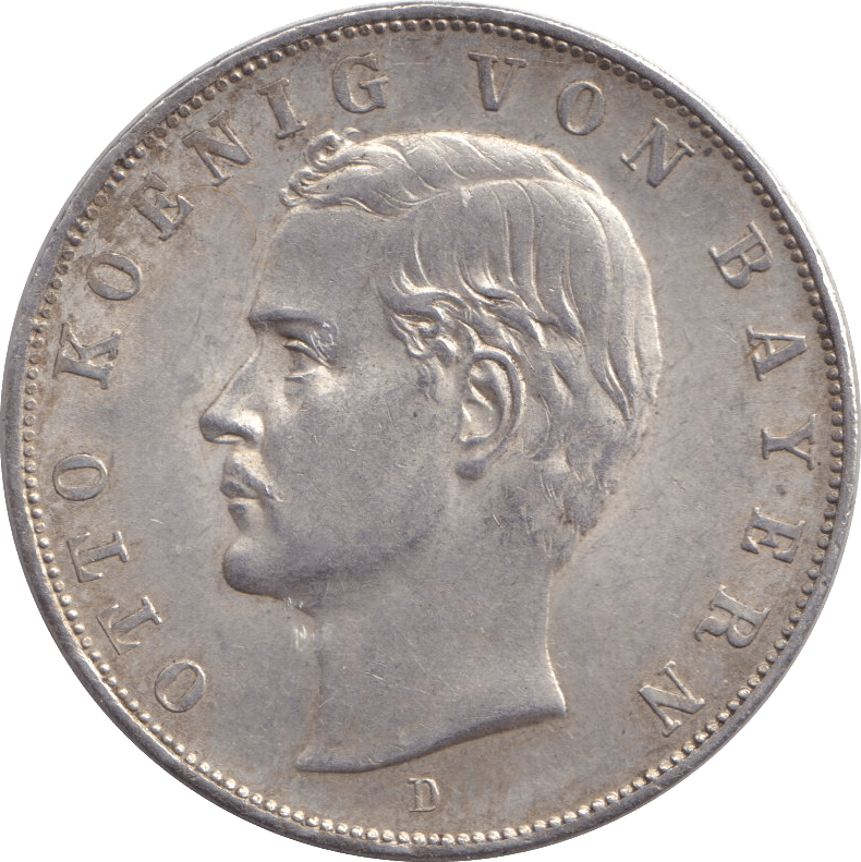 1911 THREE MARK BAVARIA MUNICH - SILVER WORLD COINS - Cambridgeshire Coins
