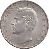 1911 THREE MARK BAVARIA MUNICH - SILVER WORLD COINS - Cambridgeshire Coins