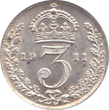 1911 THREEPENCE ( PROOF ) - THREEPENCE - Cambridgeshire Coins