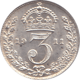 1911 THREEPENCE ( PROOF ) - THREEPENCE - Cambridgeshire Coins