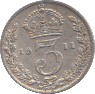 1911 THREEPENCE ( VF ) - THREEPENCE - Cambridgeshire Coins