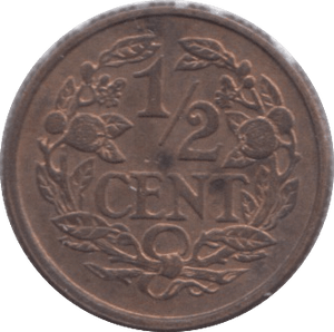 1912 1/2 CENT NETHERLANDS - WORLD COINS - Cambridgeshire Coins