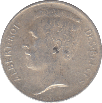 1912 BELGIUM 50 CENT - SILVER WORLD COINS - Cambridgeshire Coins