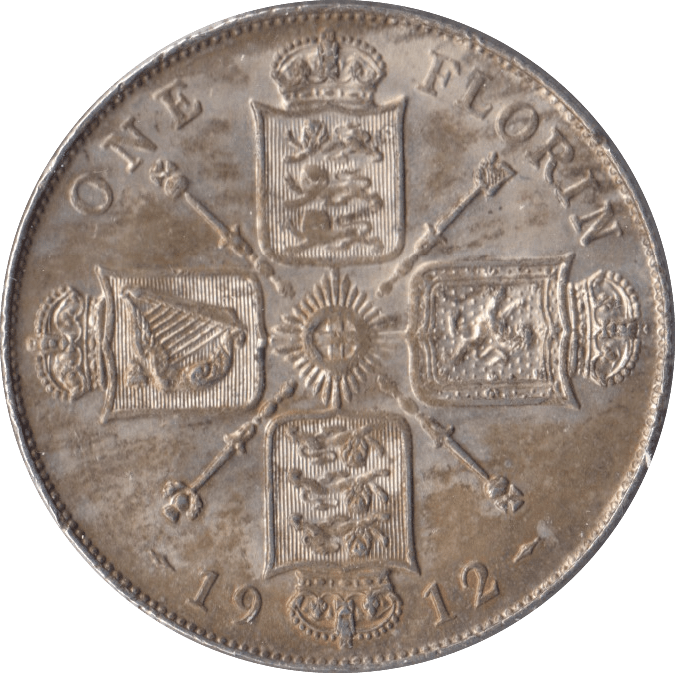 1912 FLORIN ( AUNC ) - FLORIN - Cambridgeshire Coins