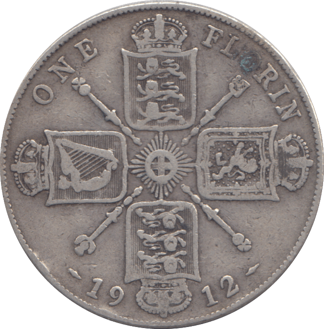 1912 FLORIN ( FINE ) - FLORIN - Cambridgeshire Coins