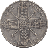 1912 FLORIN ( FINE ) - FLORIN - Cambridgeshire Coins
