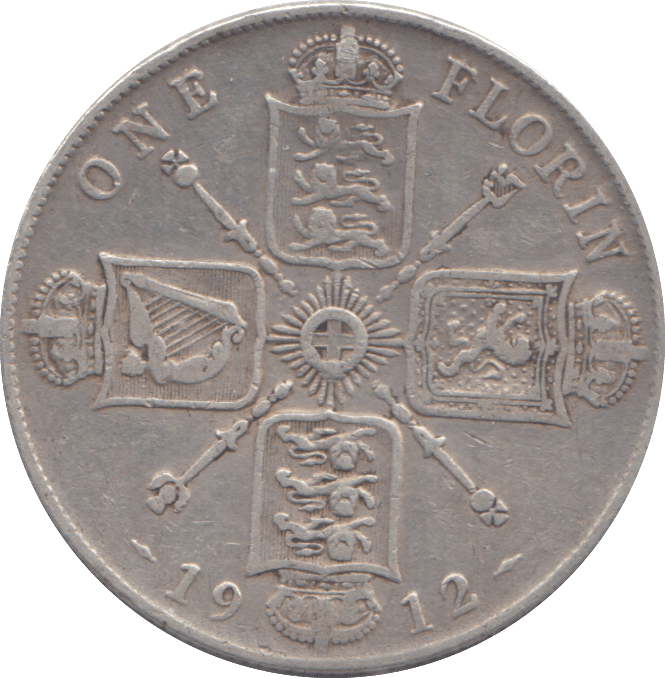 1912 FLORIN ( GF ) - FLORIN - Cambridgeshire Coins