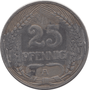 1912 GERMANY 25 PFENNIG - WORLD COINS - Cambridgeshire Coins