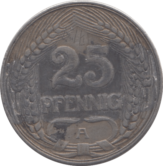 1912 GERMANY 25 PFENNIG - WORLD COINS - Cambridgeshire Coins
