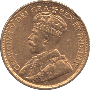 1912 GOLD FIVE DOLLAR CANADA - Gold World Coins - Cambridgeshire Coins