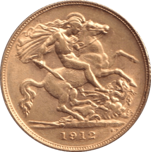 1912 GOLD HALF SOVEREIGN ( EF ) 1 - HALF SOVEREIGN - Cambridgeshire Coins