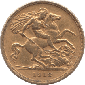 1912 GOLD HALF SOVEREIGN ( GVF ) SYDNEY MINT - HALF SOVEREIGN - Cambridgeshire Coins