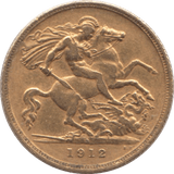 1912 GOLD HALF SOVEREIGN ( GVF ) SYDNEY MINT - HALF SOVEREIGN - Cambridgeshire Coins
