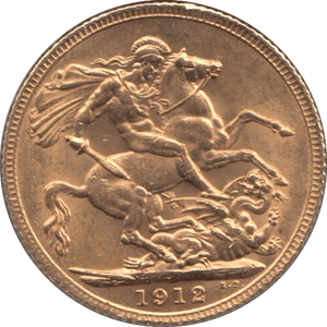 1912 GOLD SOVEREIGN ( AUNC ) 1 - Sovereign - Cambridgeshire Coins