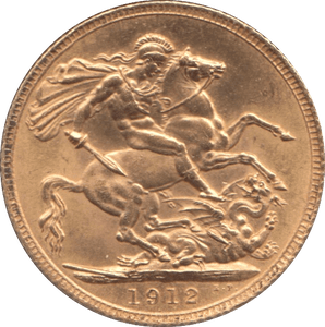 1912 GOLD SOVEREIGN ( AUNC ) 2 - SOVEREIGN - Cambridgeshire Coins