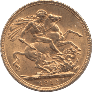 1912 GOLD SOVEREIGN ( AUNC ) 3 - Sovereign - Cambridgeshire Coins
