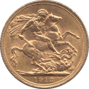1912 GOLD SOVEREIGN ( AUNC ) 6 - Sovereign - Cambridgeshire Coins