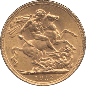 1912 GOLD SOVEREIGN ( AUNC ) 7 - Sovereign - Cambridgeshire Coins