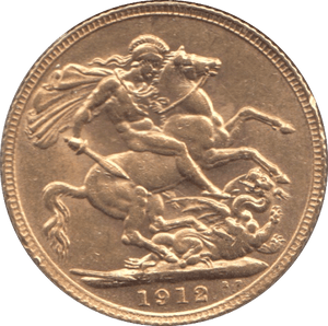 1912 GOLD SOVEREIGN ( AUNC ) 8 - Sovereign - Cambridgeshire Coins