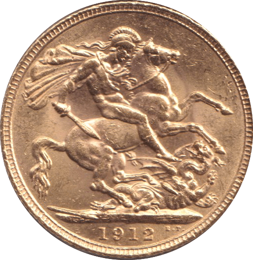 1912 GOLD SOVEREIGN ( AUNC ) - SOVEREIGN - Cambridgeshire Coins