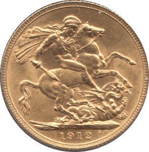 1912 GOLD SOVEREIGN ( AUNC ) - SOVEREIGN - Cambridgeshire Coins