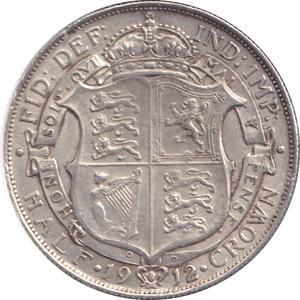 1912 HALFCROWN ( EF ) - HALFCROWN - Cambridgeshire Coins