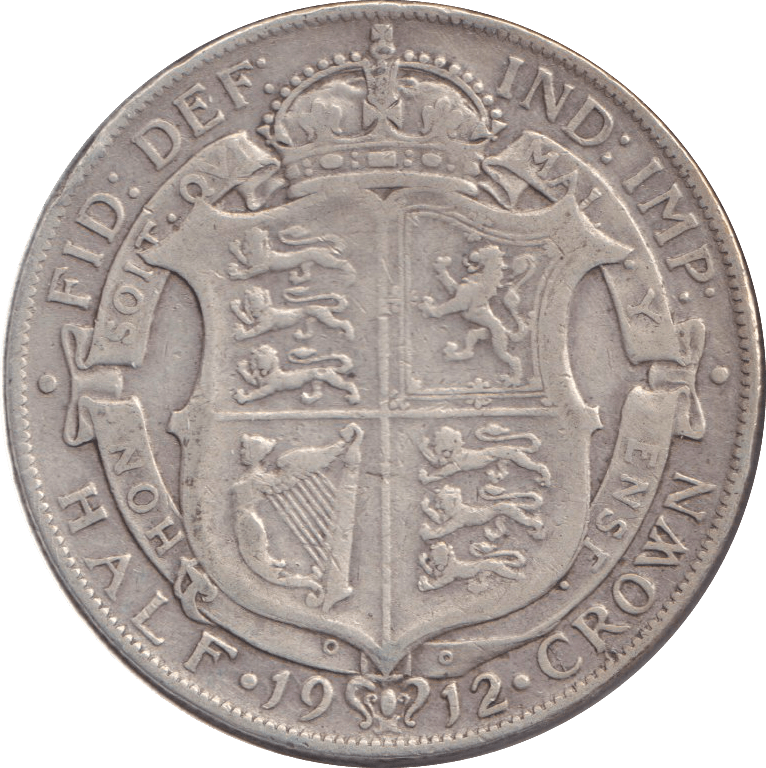 1912 HALFCROWN ( FINE ) - HALFCROWN - Cambridgeshire Coins