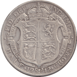 1912 HALFCROWN ( FINE ) - HALFCROWN - Cambridgeshire Coins