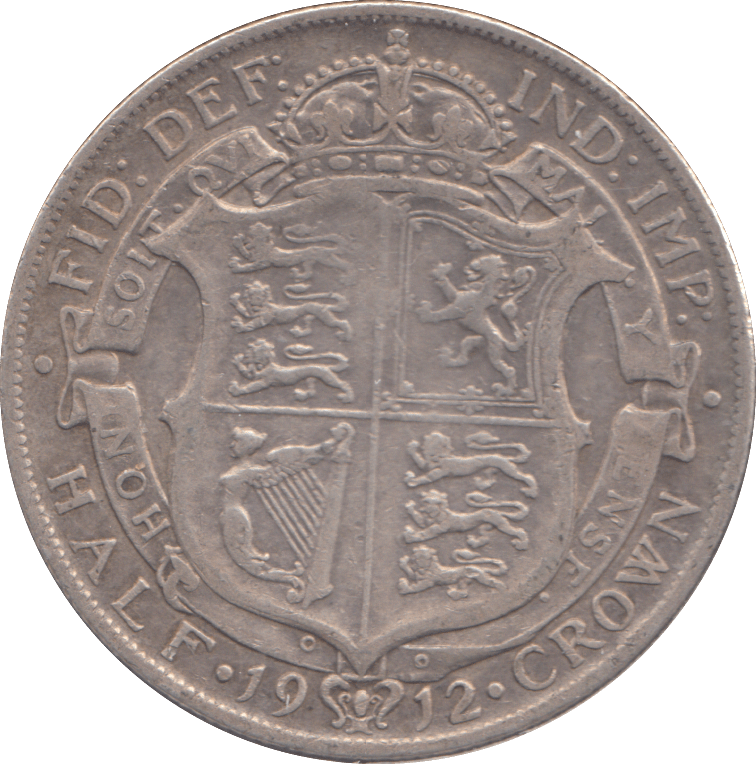 1912 HALFCROWN ( FINE ) - HALFCROWN - Cambridgeshire Coins