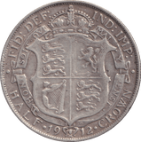 1912 HALFCROWN ( GF ) - HALFCROWN - Cambridgeshire Coins
