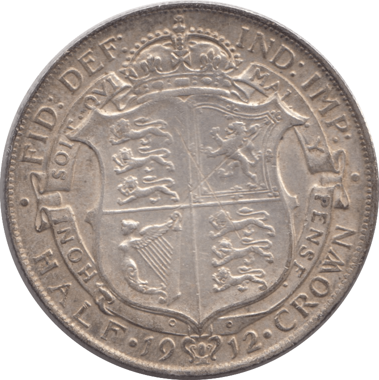 1912 HALFCROWN ( GVF ) - Halfcrown - Cambridgeshire Coins